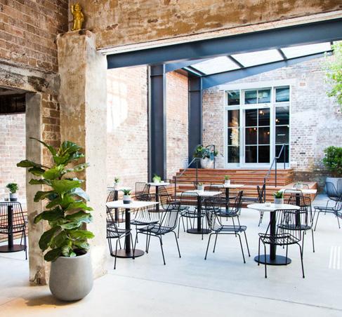 Bathed in natural light, the Henry Lee s courtyard is the central space within the building.