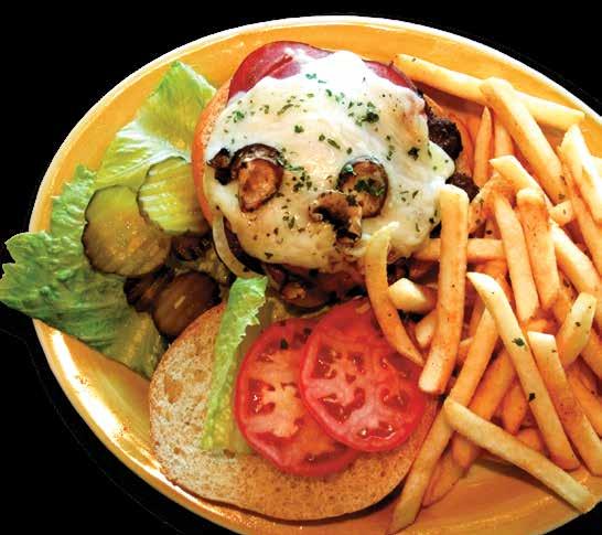 95 Sautéed mushrooms, onions, ham & mozza cheese with mustard & relish Chicken Burger...13.95 Tender breaded breast of chicken served with lettuce, tomato & mayo Denver...11.