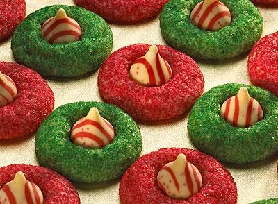 Hersheys Candy Cane Blossoms 48 HERSHEY S KISSES Candy Cane Mint Candies ½ cup (1 stick) butter or margarine, softened 1 cup granulated sugar 1 egg 1-1/2 teaspoons vanilla extract 2 cups all-purpose