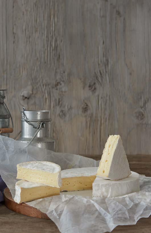 le Pommier Soft-ripened Cheeses from Normandy The region of Normandy is known for its wet winters and thick, vibrant green pastures that paint the countryside in the Spring and Summer.