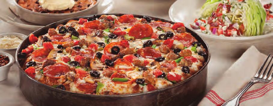 BJ s DEEP DISH PIZZA BJ s Favorite Deep Dish Pizza CHICAGO-STYLE DEEP DISH DONE CALIFORNIA-STYLE It started in Santa Ana, California, when a couple of guys put their own California twist on the