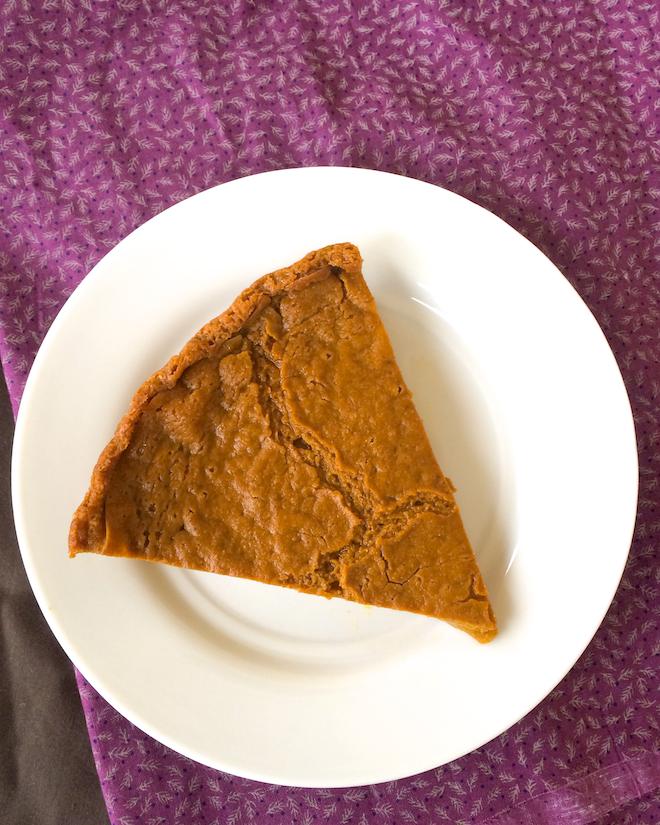 GFDF Impossible Pumpkin pie 1-15 oz can pumpkin puree ⅓ cup + 2 tbsp brown sugar ⅓ cup all-purpose flour (I used Bob s Red Mill) 1 cup coconut milk (from the carton) 1 tsp pumpkin pie spice 2 tsp