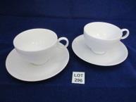 part tea set comprising 8 cups and saucers plus 2 spare saucers.