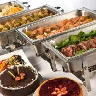 uffet R110 per person MAIN COURSE Choice of two of the following including starch MEAT DISHES Beef Meatloaf with Cheesy Potato Bake Wild Mushroom Beef Stew with Rice