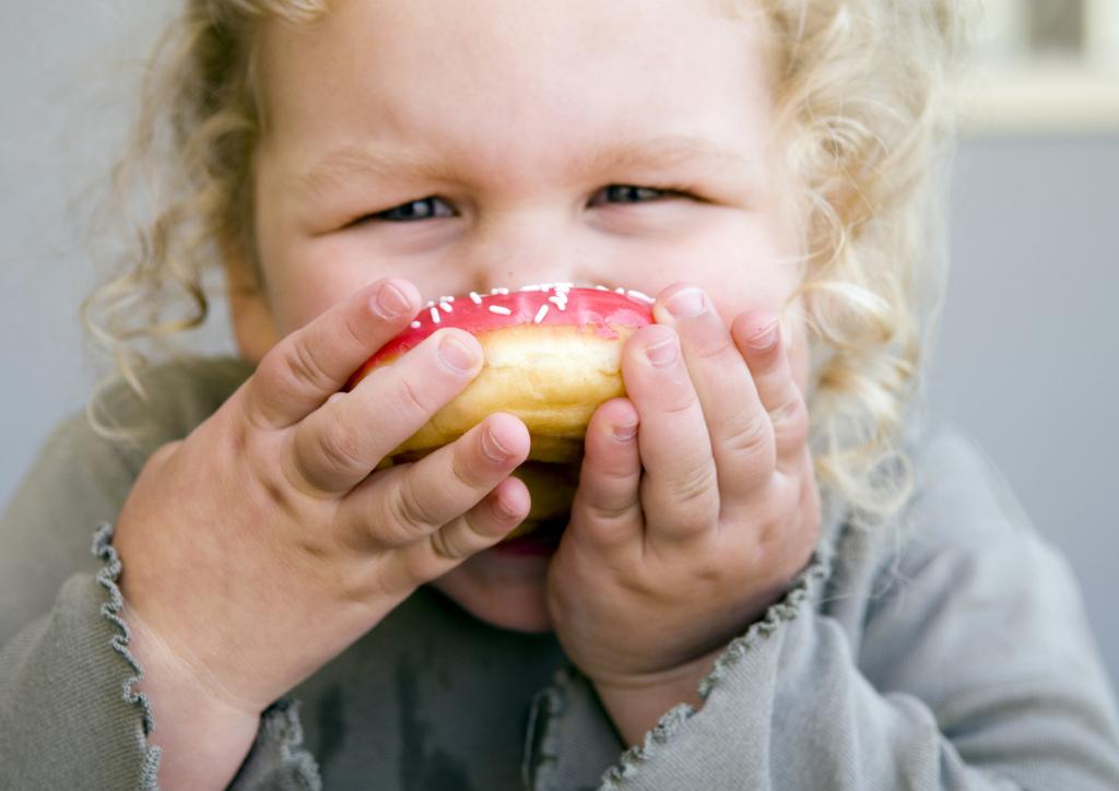 Image of girl eating a