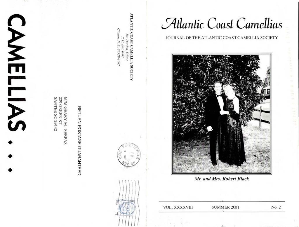 .1 ~tlantic Coast Camellias JOURNAL OF THE ATLANTIC COAST CAMELLIA