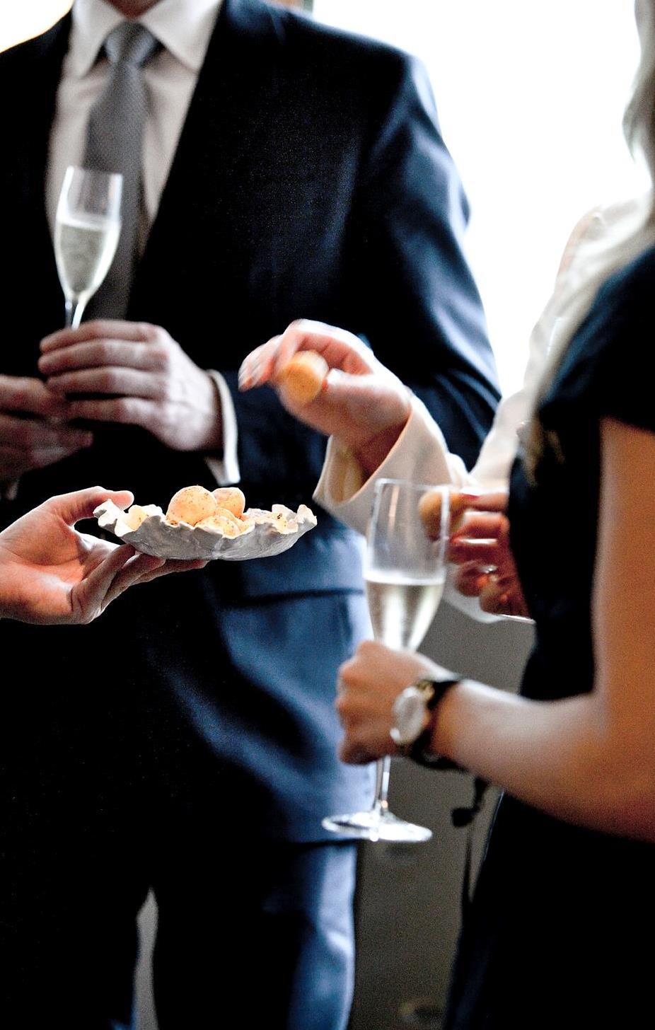PRE-DINNER RECEPTION - Champagne & Canapés - 30 pp 3 Canapés + 1 glass of Champagne Selection Alain Ducasse - Dom Pérignon Reception - 57 pp 3 Canapés + 1 glass of Dom Pérignon Champagne A LA CARTE