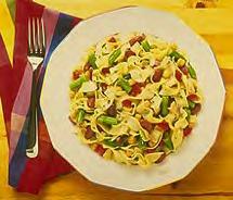 Pasta and Beans Serves: 4 Serving Size: 1 cup 2 tablespoons canola or olive oil 2 garlic cloves*, minced 1 can (14-16 ounces) or 2 cups tomatoes, drained and chopped* 2 teaspoons dry parsley ½