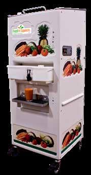 and maintenance costs Sanitary Design - Easy to clean; longer shelf life of juice Completely Enclosed - No exposed parts provides safety for operators Versatility - Juices and blends most vegetables,