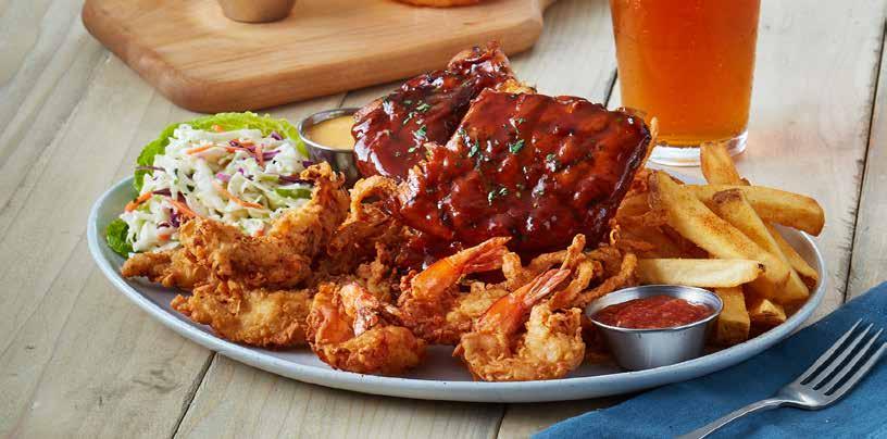 AWARD-WINNING BABY BACK RIBS Our fall-off-the-bone ribs in the housemade sauce of your choice served with a side of steak fries and Vidalia Onion coleslaw. 1 Pound 15.99 2 Pounds 21.