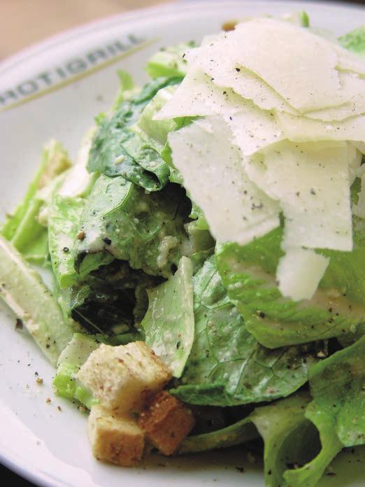 Caesar Salad Our famous salad with garlic anchovy dressing, fresh cut romaine lettuce, croutons and Parmesan cheese. Add fillings.