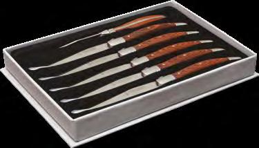 slice of prestige both on your table and as a sharp gift. 0973046 6 Laguiole Steak Knives 84.