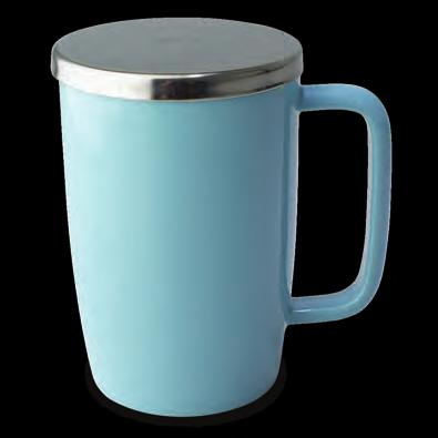 All mugs and cups come with wide infuser with handle and a lid