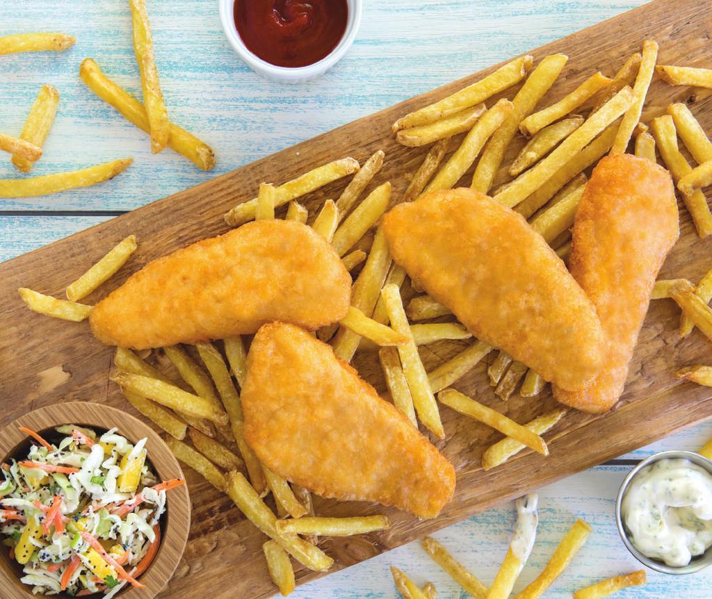 let s hear it for tavern battered cod Golden-battered, flaky deliciousness. Our signature Tavern Battered Cod is always hand-cut for a natural back-of-the-house appearance.