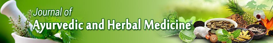 Journal of Ayurvedic and Herbal Medicine 2017; 3(4): 205-209 Research Article ISSN: 2454-5023 J. Ayu. Herb. Med. 2017; 3(4): 205-209 2017, All rights reserved www.ayurvedjournal.