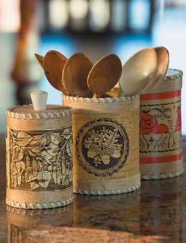 8, Hand painted Orig.: $89.99...Special: $50.00 BIRCH BARK CONTAINERS. HANDMADE. 9.
