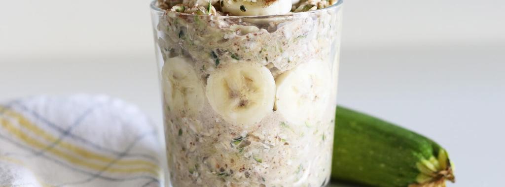 Zucchini Bread Overnight Oats 8 ingredients 8 hours 4 servings 1.