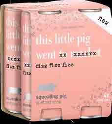 / SQUEALING PIG SPRITZ ROSE 4x250ML CAN / FROTHY