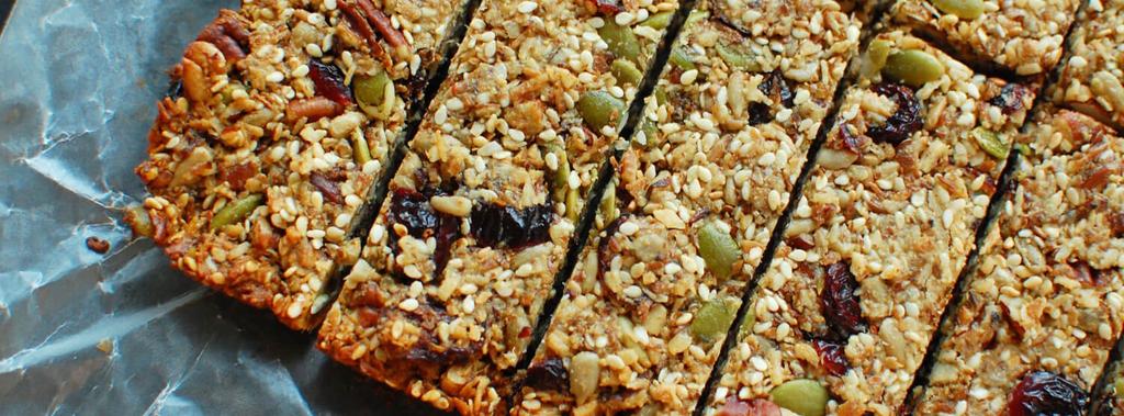 Cranberry Energy Bars 10 ingredients 30 minutes 10 servings 1. Preheat oven to 350. Line a pan with parchment paper and lightly grease with some olive or coconut oil. (We use an 8x8 square pan.) 2.