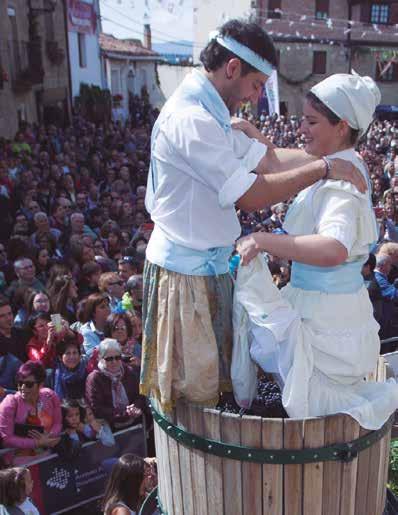 RIOJA ALAVESA September Fiesta de la Vendimia This celebration was born out of the desire by those residing in the Cuadrilla district to enjoy some days dedicated to the exaltation of their most