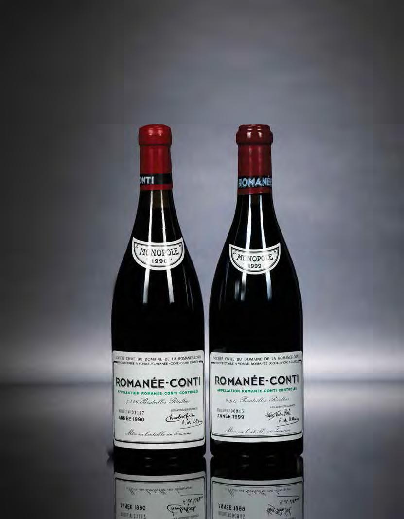 THE BEST OF DRC (LOTS 267-278) This 12-lot consignment focuses on just three vintages of DRC: the 1988, the 1990 and the 1999.