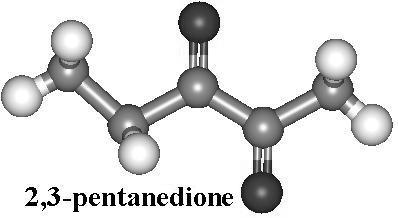Diacetyl and 2, 3-pentandione are important contributors to beer flavor. These two compounds are grouped and reported as the vicinal diketone (VDK) content of beer.