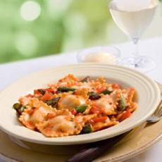 (16-ounce) bag frozen mixed vegetables 1 (16-ounce) package frozen cheese tortellini All you do: 1. Put a large pot of water on to boil. 2. Meanwhile, whisk broth and flour in a small bowl.