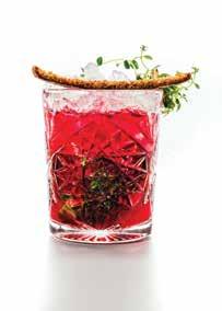 Cranberry Juice, Lime Juice, Thyme,