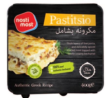 Ready Meals Delicious range of ready meals based on authentic Greek recipes with olive oil Moussaka Thick layers of delicately