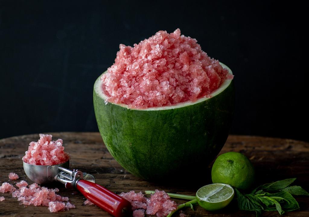 WATERMELON GRANITA by Sydney Food Sisters SERVES: 10 PREP: 15 MINS Vibrant and full of natural watermelon flavour, this Watermelon Granita recipe is your go-to summer treat.
