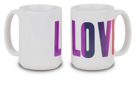 SPECS: Ceramic mug with organic decal;