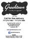 Call for free delivery ~