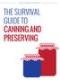 FREE BONUS REPORT THE SURVIVAL GUIDE TO CANNING AND PRESERVING
