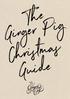 SEASONS GREETINGS FROM THE GINGER PIG