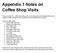 Appendix.1 Notes on Coffee Shop Visits