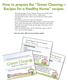 Green Cleaning. How to prepare the Green Cleaning Recipes for a Healthy Home recipes: Recipes for a Healthy Home