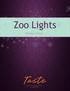 Zoo Lights. Winter Menu