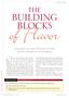 of Flavor BUILDING BLOCKS the A familiar icon helps illustrate the levels of flavor development and perception quick-take