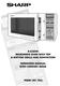 R-82STM MICROWAVE OVEN WITH TOP & BOTTOM GRILLS AND CONVECTION OPERATION MANUAL WITH COOKERY BOOK 900W (IEC 705)