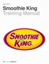 Smoothie King Training Manual