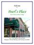 Welcome. Pearl s Place. Down Home Southern Cooking. Pearl s Place Buffets Served Daily Banquets, Private Meetings and Catering Available