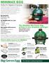 MINIMAX EGG. The MiniMax Big Green Egg arrives in one complete package! Every MiniMAX comes standard with a sturdy, easy to grip Carrier.