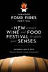 a NEW concept WINE and FOOD FESTIVAL to ignite your SENSES.