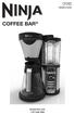 CF080 OWNER S GUIDE COFFEE BAR. ninjakitchen.com