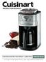 INSTRUCTION BOOKLET. Fully Automatic Burr Grind & Brew Coffeemaker. DGB-700 Series