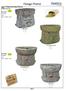 Vintage Pottery. Vintage Seed Bag Planters. *colors may vary. VN-TL247 Go Grow 1 pc. 16L x 10W x 12H. rustic white. rustic green yellow VN-TL283