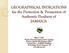 GEOGRAPHICAL INDICATIONS for the Protection & Promotion of Authentic Products of JAMAICA