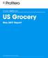 Amazon FastMovers. US Grocery. May 2017 Report. Best Selling Product Benchmarks