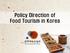 Policy Direction of Food Tourism in Korea