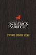 JACK STACK BARBECUE PRIVATE DINING
